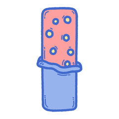 svg chocolate day doodle element set