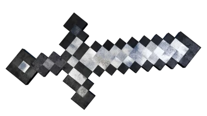 Foto auf Acrylglas Minecraft Minecraft sword white without background