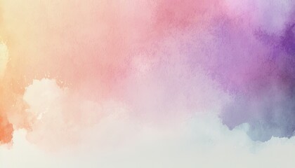 Fototapeta premium Gentle blend of soft pastel hues in gradient watercolor texture background