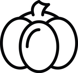 Pumpkin frappe icon outline vector. Fall spice. Season food