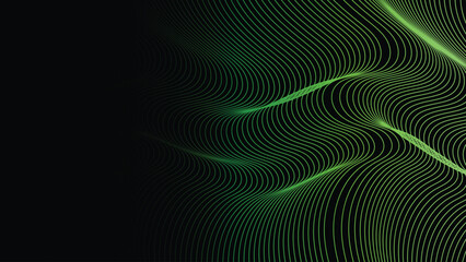 Fototapeta premium Green Line Background, Abstract Green Lines Background, 