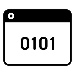 Web Script solid glyph icon