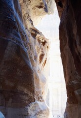through the canyon