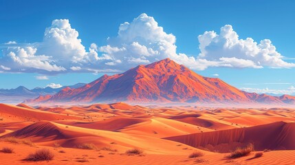 Fototapeta na wymiar Beautiful Landscape Desert Liwa Amazing Dune, Background Banner HD