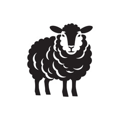 Whispering Wool: Lamb Silhouettes in a Whispered Symphony of Softness and Sweetness - Lamb Illustration - Lamb Vector - Lamb Silhouette
