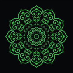 Free vector lineal mandala background.