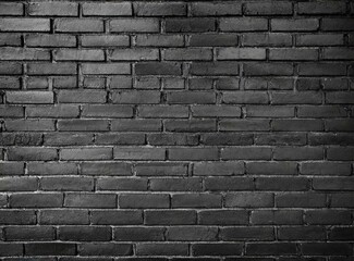 black brick wall, dark background for design
