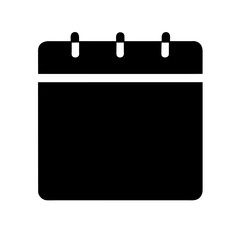 black calendar icon