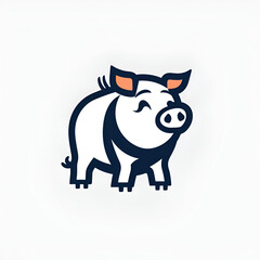 Beautiful Pig Logo, Perfect Design for Your Project and Creations, Ai Generative