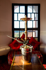 Gold Shisha in Moroccon lounge
