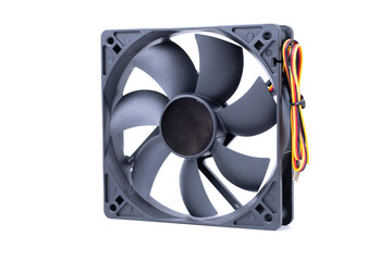 CPU heatsink on white background