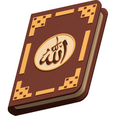 PNG 3D Al-Qur_an icon isolated on a white background