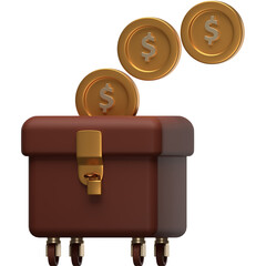 PNG 3D Infaq Donation icon isolated on a white background