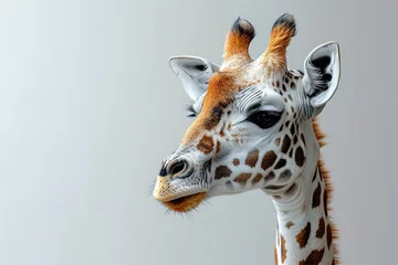 Foto auf Acrylglas minimalistic design Illustration Safari Animal Frame template © Dipankar