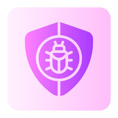 anti virus shield gradient icon