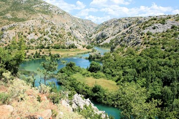 Zrmanja river near Muskovici , Croatia