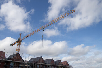 construction site with a crane 