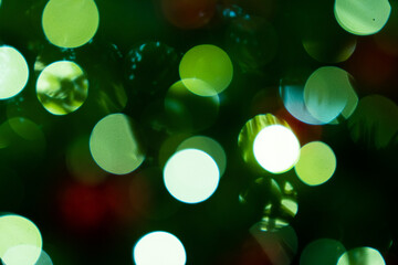 Christmas tree Sparkle lights, bokeh