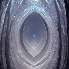 Fantasy generative AI Glassformism. Background made of transparent glass and crystals.