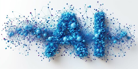 Obraz premium AI news, future technologies wave, Artificial Intelligence, IA, apps, LLM, computing, robotics, electronics, technological advances, neurological systems concepts, algorithms, data conversion, asset 