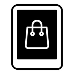 Tab Bag solid glyph icon