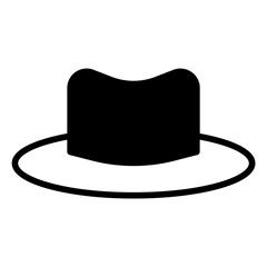 Hat solid glyph icon