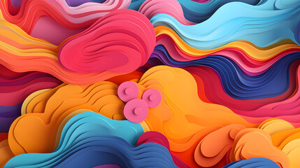 Colorful paper that is made by the artist,,
 Abstract backdrop with multi colored wave pattern, vibrant colors flowing
