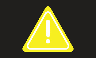 yellow warning or  danger sign