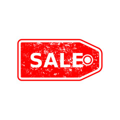 red sale label