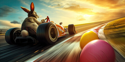 Super fast easter bunny racer