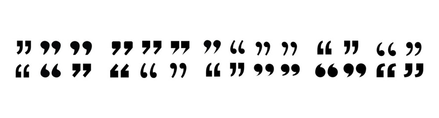 Quote icon vector illustration. Quotation mark sign and symbol