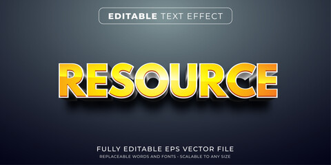 Editable text effect in bold metallic text style