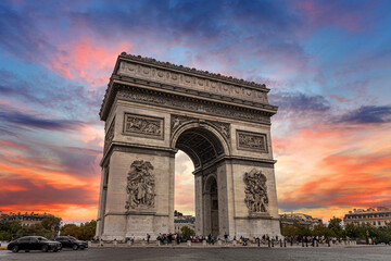 Fototapeta na wymiar Arc de Triomphe - Paris, France.