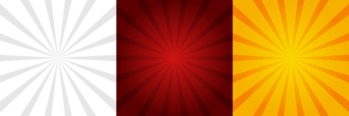 Sun rays background. Abstract rays background. Flat style. Vector icons