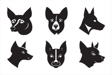 Silhouette Vector design of a Dog Icon 