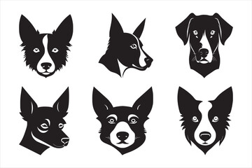 Silhouette Vector design of a Dog Icon 