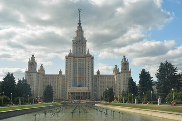 Fototapeta na wymiar Lomonosov Moscow State University.