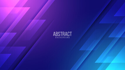 Abstract dark blue and purple gradient futuristic background with light diagonal lines - obrazy, fototapety, plakaty