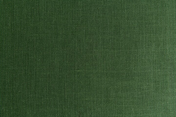 Green linen fabric texture, textile pattern
