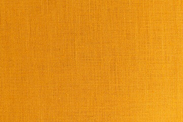 Yellow textile background, fabric linen pattern