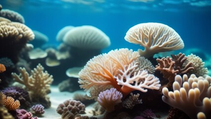 coral reef in the sea ai generated
