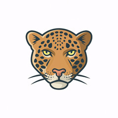 Flat logo illustration of Jaguar