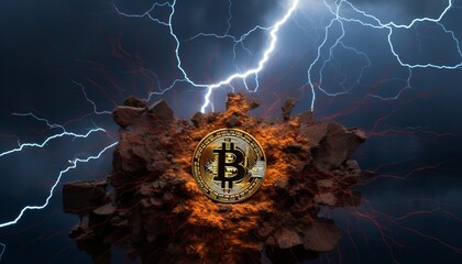Digital lightning network of bitcoin blockchain for lightning fast transactions in defi