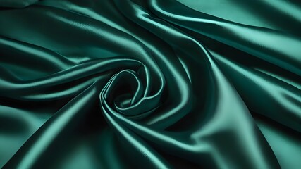 Obraz premium 3D render beautiful folds of light shiny silk, like foil or metallic surface in full screen. Beautiful clean fabric background. Simple soft background with smooth folds like waves on a liquid surface.