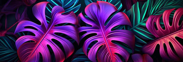 tropical leaves background design