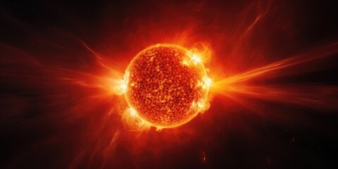 Blazing Red: The Surface of the Sun in High Definition