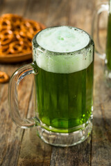 Boozy Refreshing Green St Patricks Day Beer