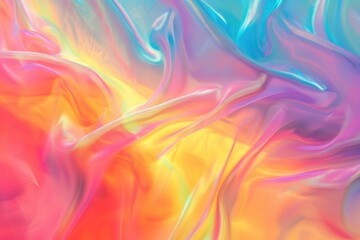 A vibrant and dynamic background with a swirling pattern of multicolored liquid. Perfect for adding...