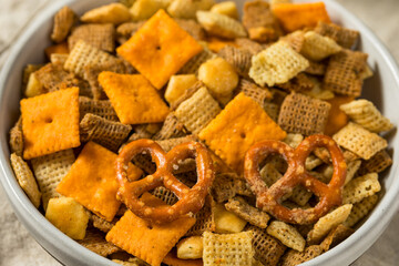 Homemade Flavored Cracker Snack Mix
