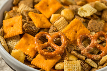 Homemade Flavored Cracker Snack Mix